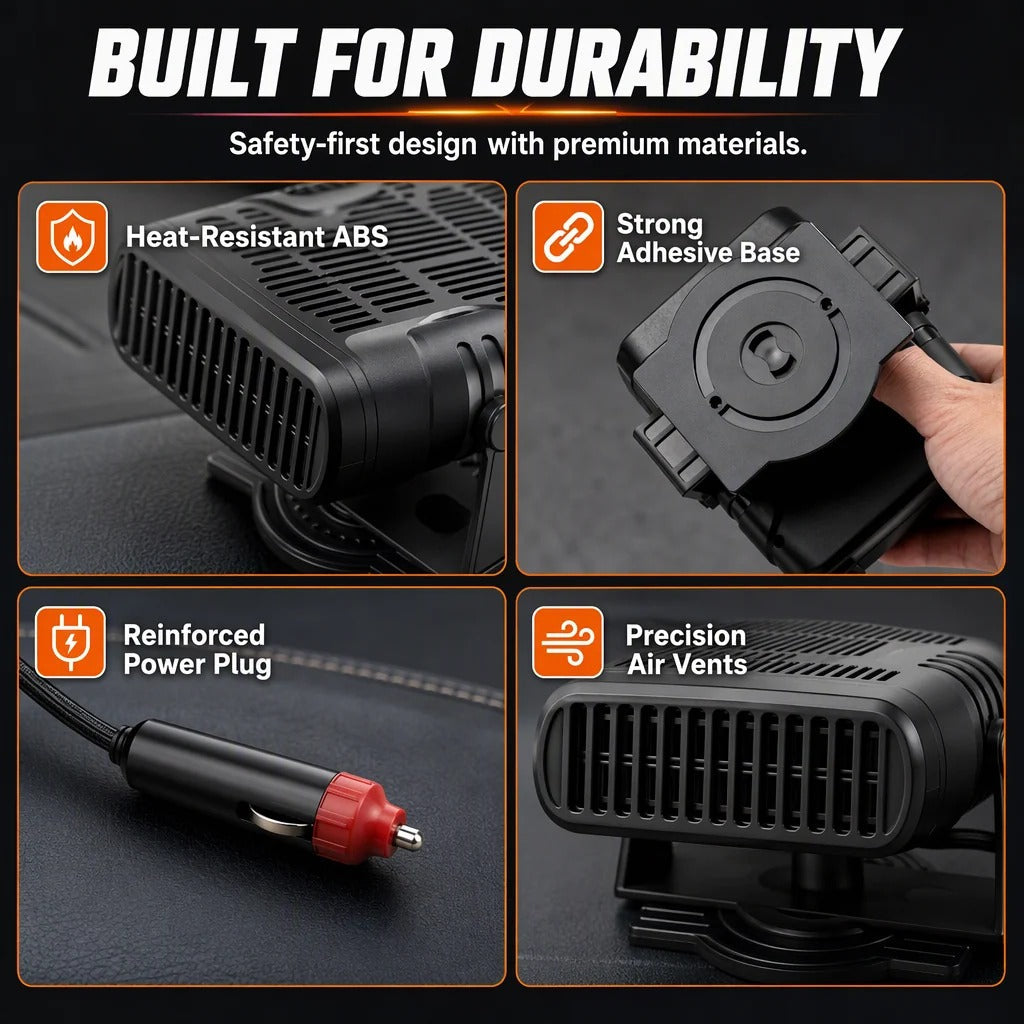 🚗 Portable Car Heater 12V/24V – A Warmer Car & Clearer Windshield This Winter ❄️