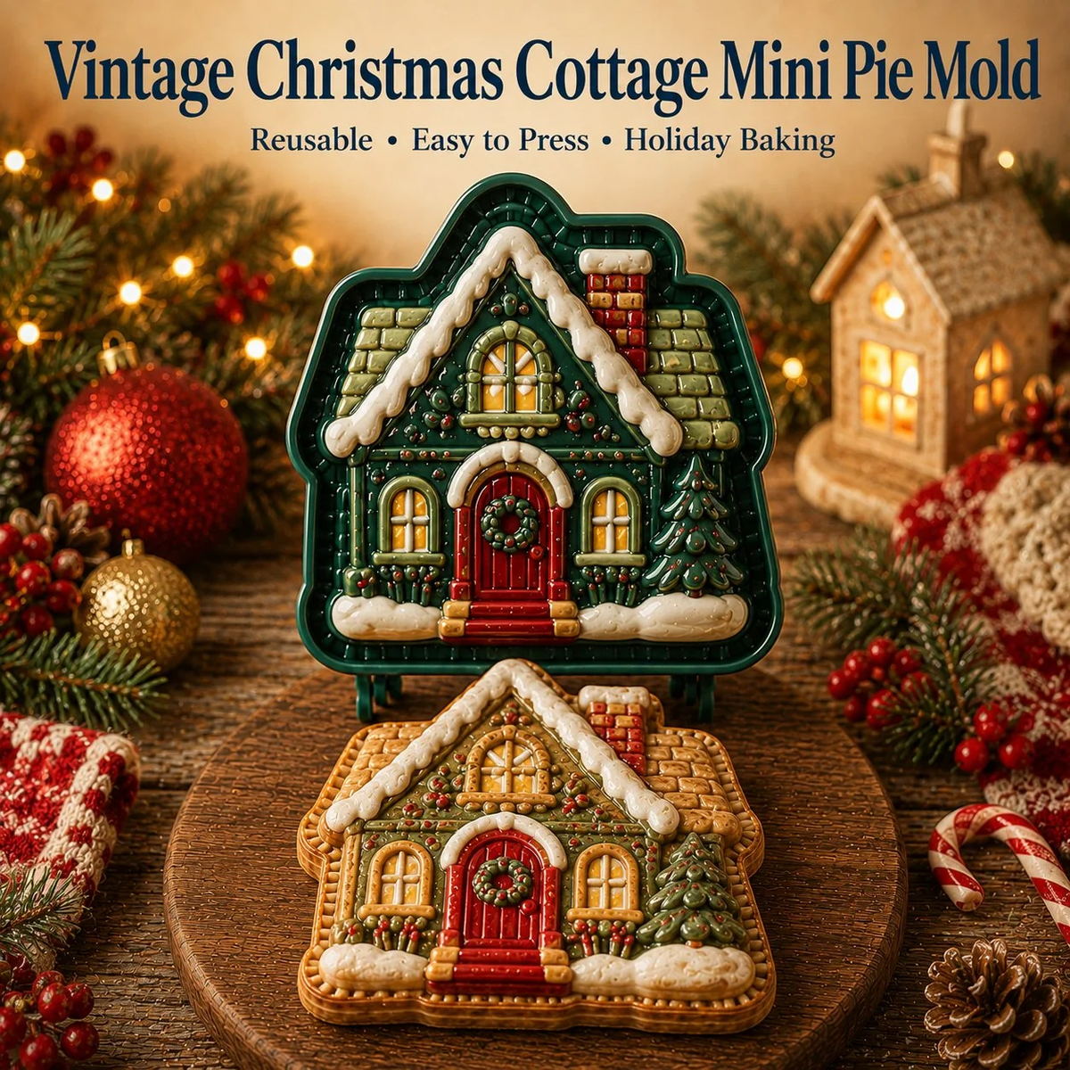 🔥All set boxes Only $5.62 Last Day Promotion!✨ 🎄16-Design Christmas Mini Pie Mold Collection 🥧