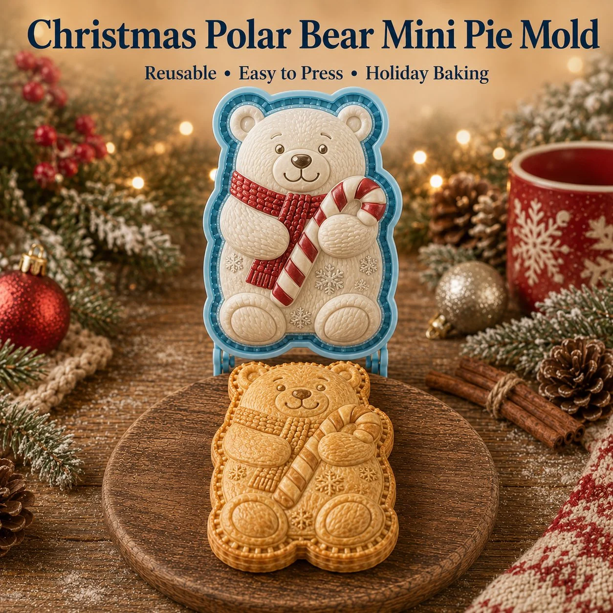 🔥All set boxes Only $5.62 Last Day Promotion!✨ 🎄16-Design Christmas Mini Pie Mold Collection 🥧
