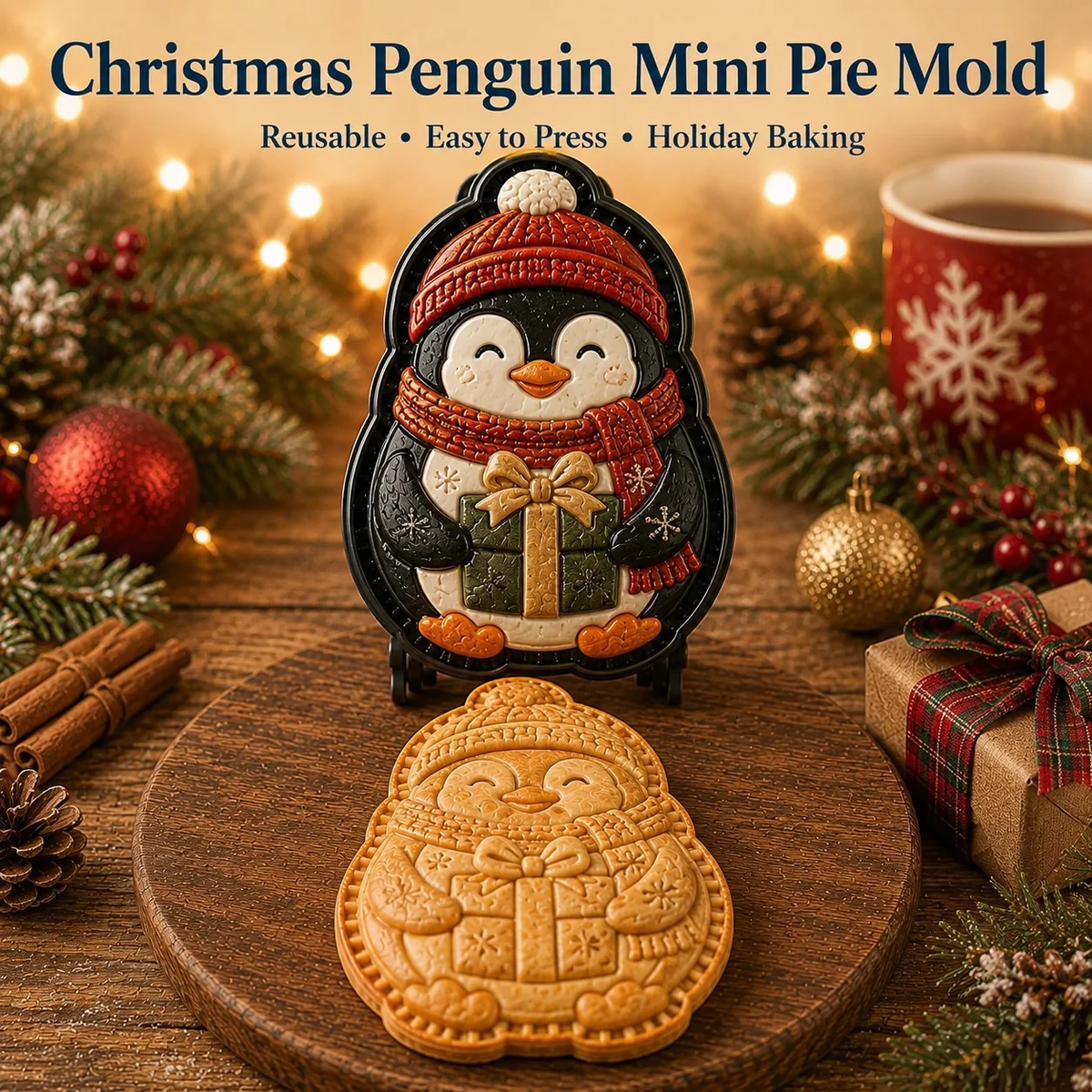 🔥All set boxes Only $5.62 Last Day Promotion!✨ 🎄16-Design Christmas Mini Pie Mold Collection 🥧