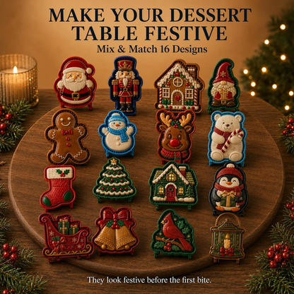 🔥All set boxes Only $5.62 Last Day Promotion!✨ 🎄16-Design Christmas Mini Pie Mold Collection 🥧