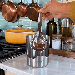 Kitchen organizer holding cooking utensils