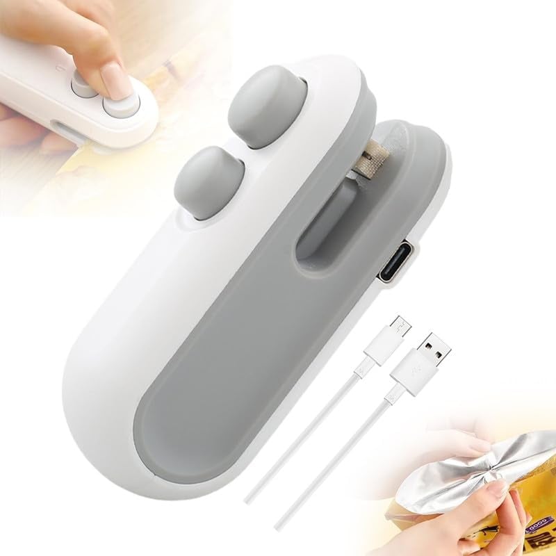 🔥Last Day Buy 2 Get 1 Free $10.99 Each🔥 Mini Bag Sealer with Cutter and Magnet