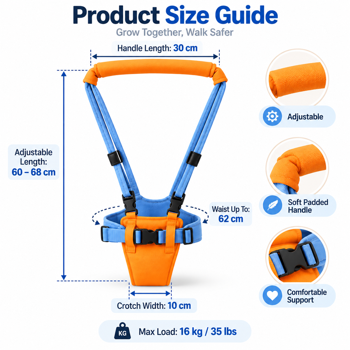 🔥Last Day 49% off🔥Breathable Baby & Toddler Walking Support Harness👶