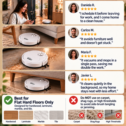 🔥Last Day 49% off🔥2-in-1 Robotic Vacuum & Mop Cleaner🧹