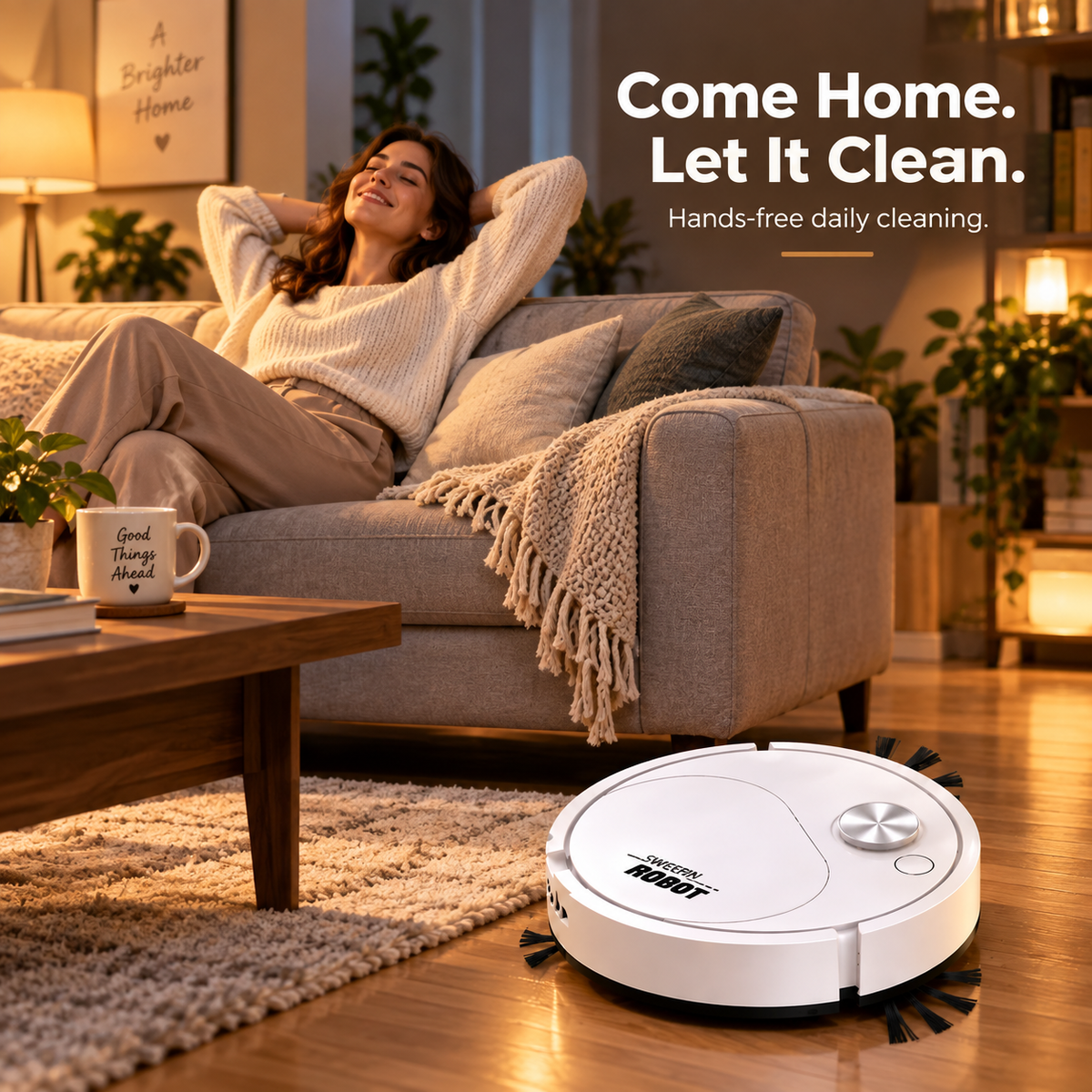 🔥Last Day 49% off🔥2-in-1 Robotic Vacuum & Mop Cleaner🧹