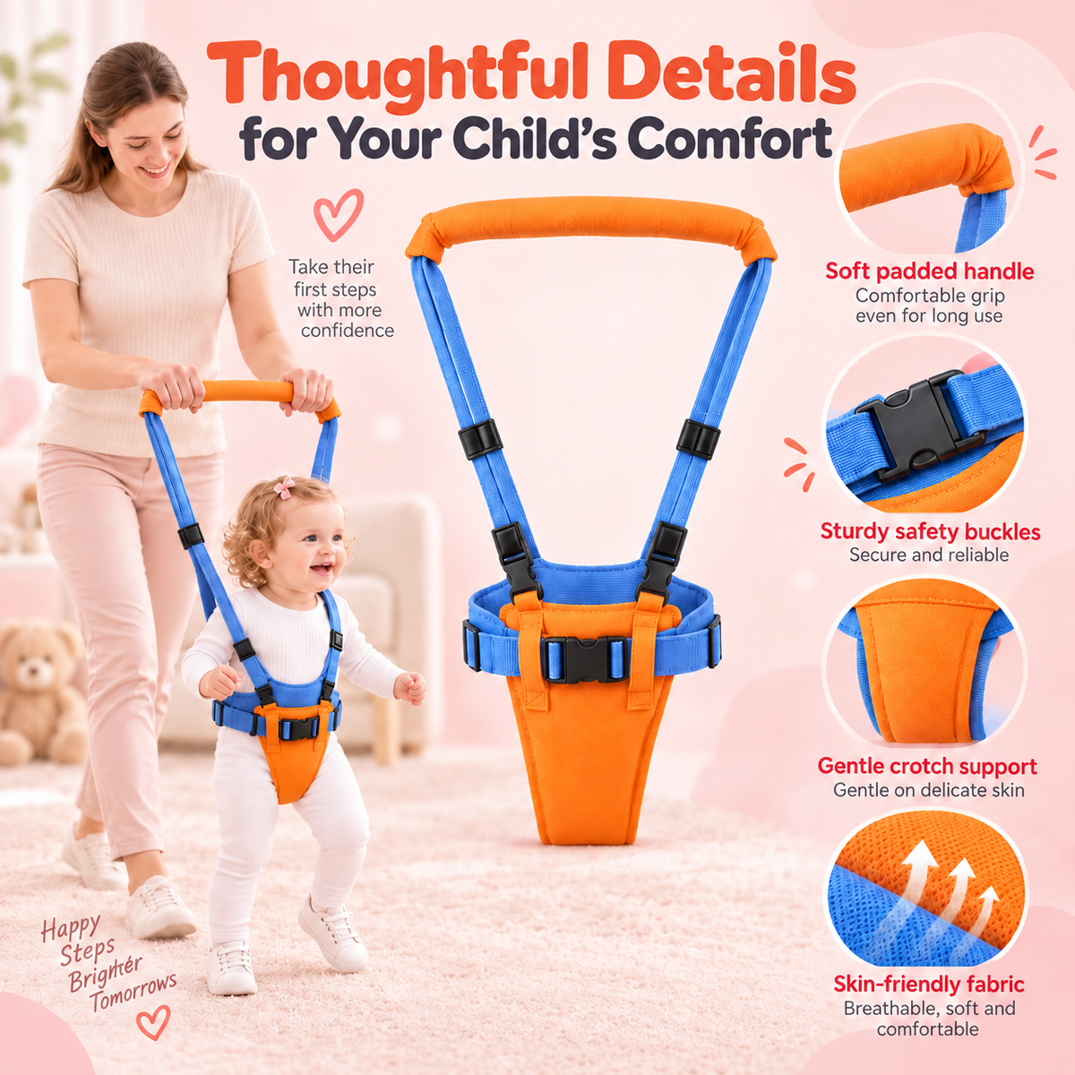 🔥Last Day 49% off🔥Breathable Baby & Toddler Walking Support Harness👶