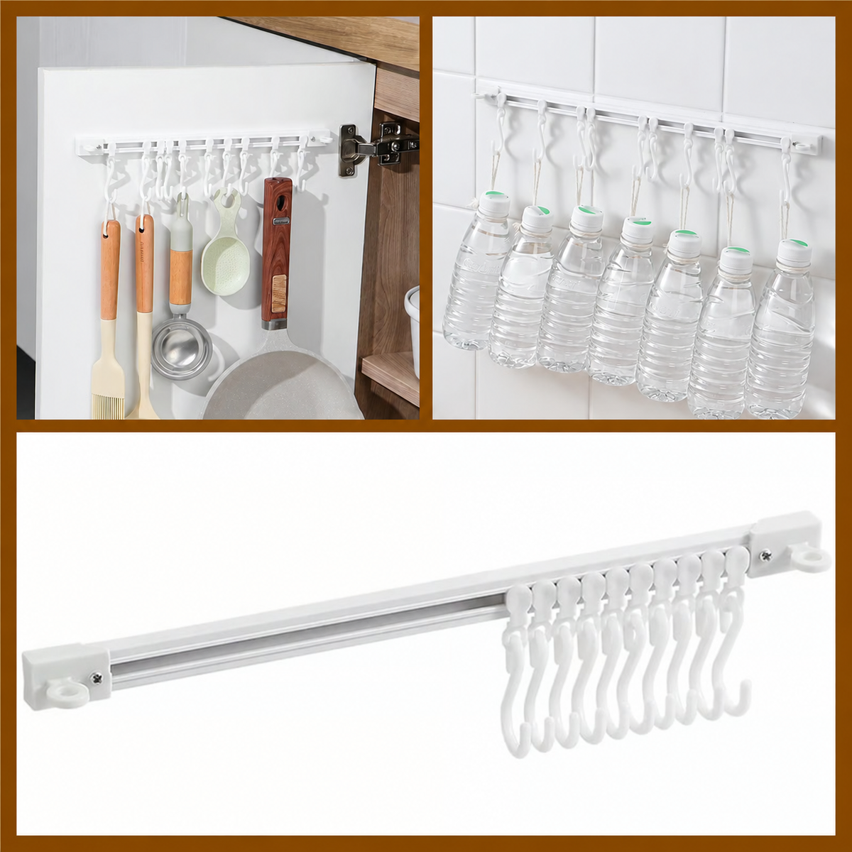 🔥Last Day Buy 2 Get 1🔥Space-Saving Wall-Mounted Sliding Rail Bracket🏠