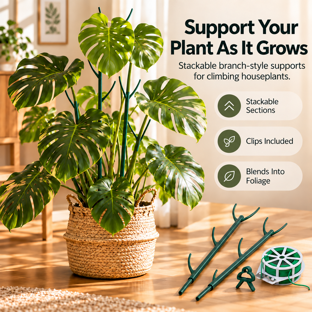 🔥Last Day 49% off🔥Stackable Climbing Plant Support Frame🪴