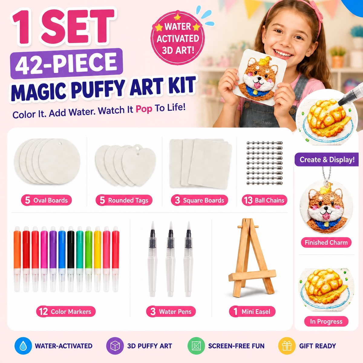 🔥Last Day 69% off🔥3D Puffy Texture Paper- Turn Simple Drawings Into Fun Puffy 3D Art🪄