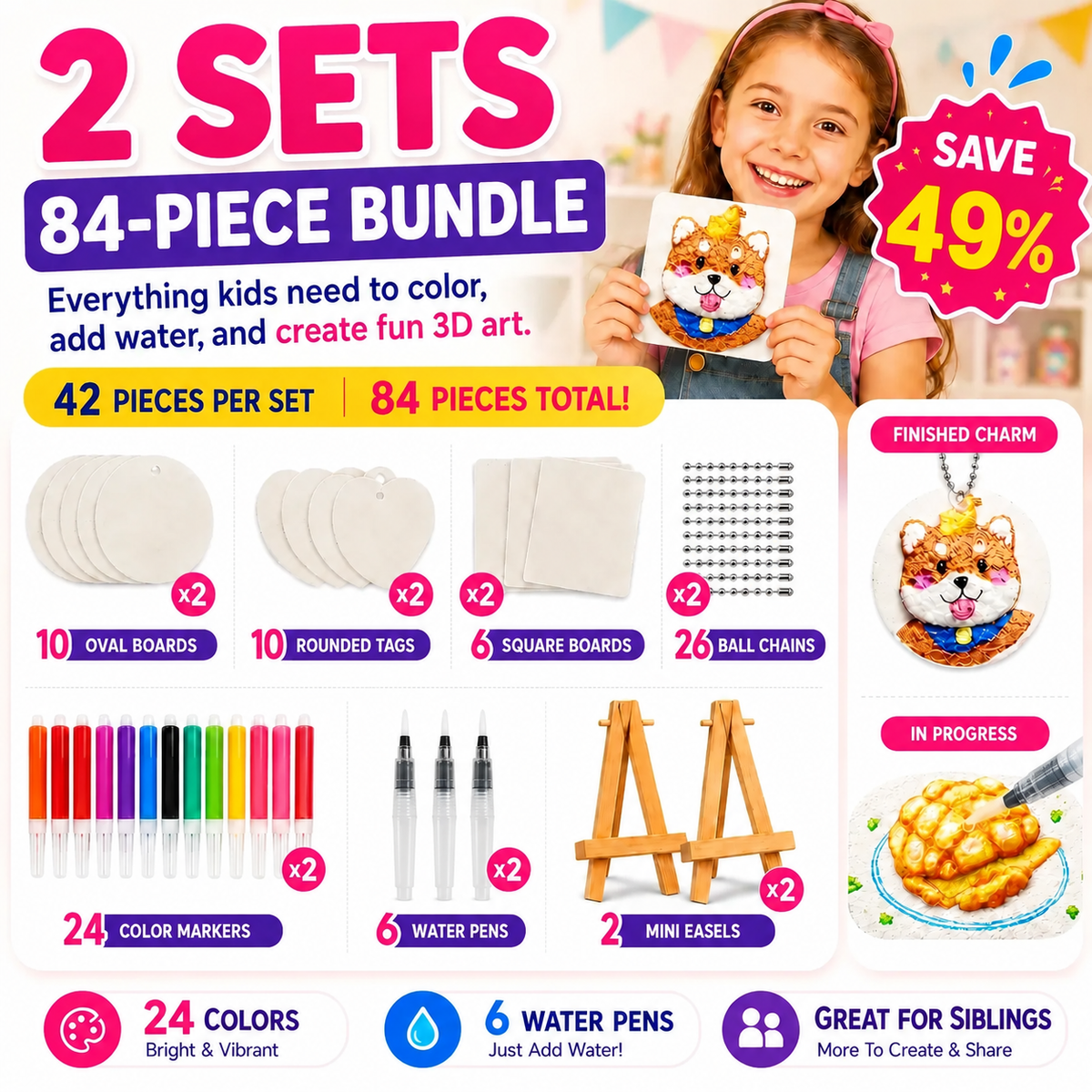 🔥Last Day 69% off🔥3D Puffy Texture Paper- Turn Simple Drawings Into Fun Puffy 3D Art🪄