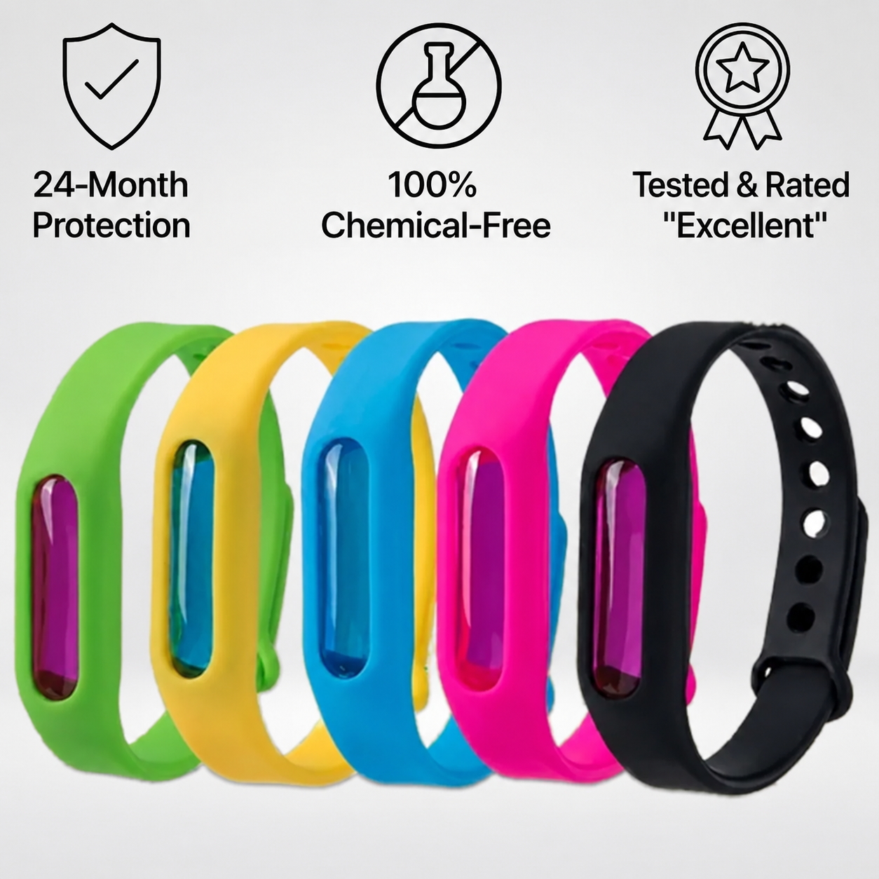 Color options for outdoor wristbands