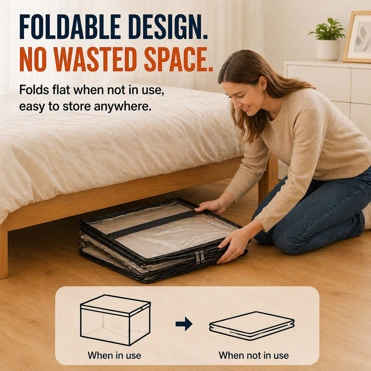 🎁 Mother's Day Sale 49% OFF📦Large Heavy-Duty Thick Plastic Clear Storage Bag for Clothes, Moving & Storage