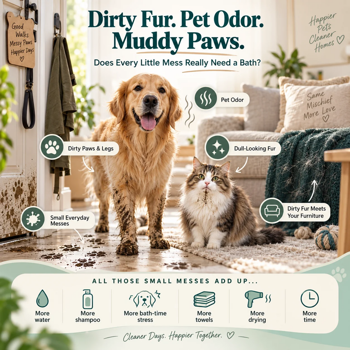 🔥🔥Last Day Buy 2 Get 1🔥JEREMYTIS™ No-Rinse Pet Shampoo Mousse🐕🐈🫧