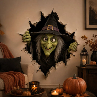 🔥Last Day Buy 1 Get 1🔥Haunted Breakthrough 3D Halloween Wall Art Decal