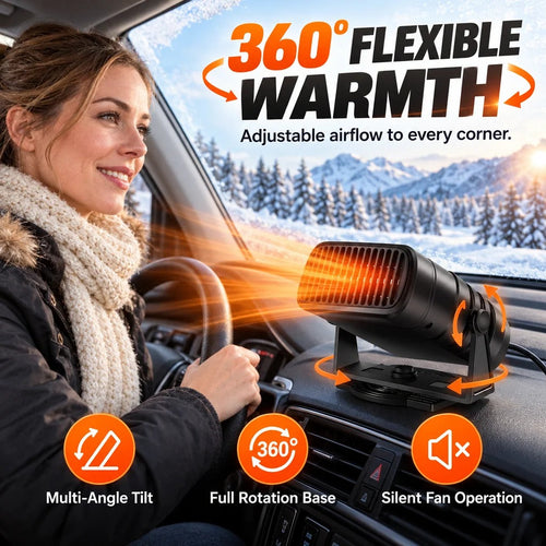 🚗 Portable Car Heater 12V/24V – A Warmer Car & Clearer Windshield This Winter ❄️