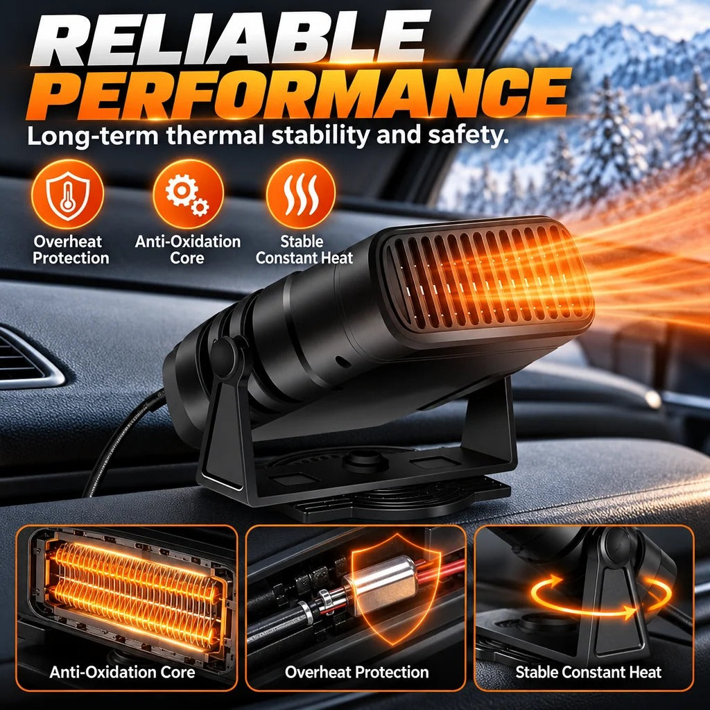🚗 Portable Car Heater 12V/24V – A Warmer Car & Clearer Windshield This Winter ❄️