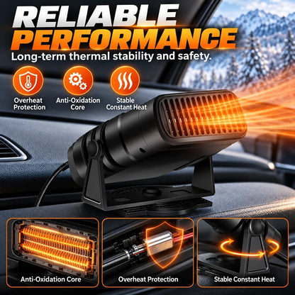 🚗 Portable Car Heater 12V/24V – A Warmer Car & Clearer Windshield This Winter ❄️