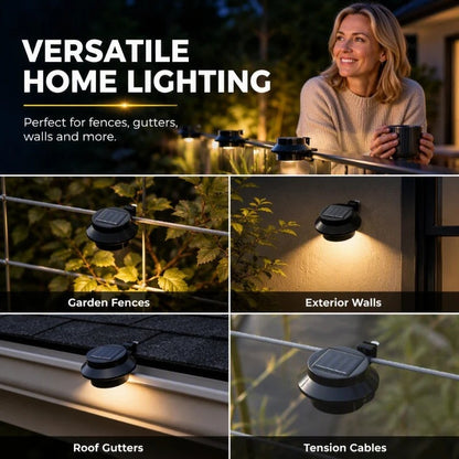 🔥Last Day Buy 2 Get 1🔥 Solar LED Gutter Wall Light | Outdoor Accent☀️