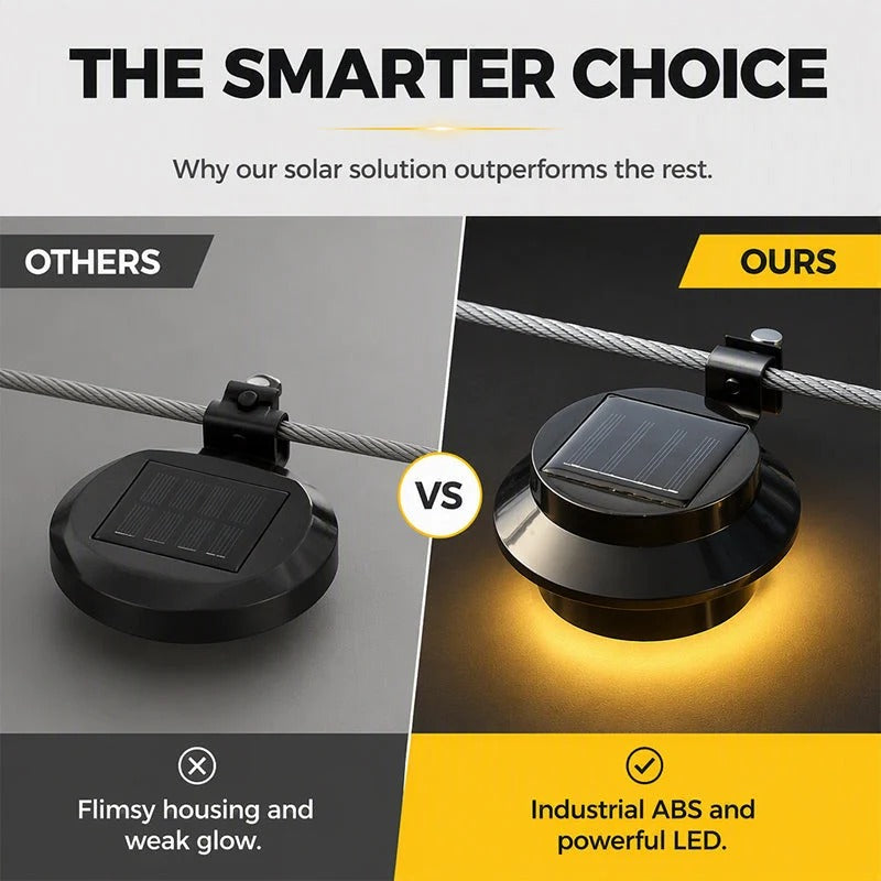 🔥Last Day Buy 2 Get 1🔥 Solar LED Gutter Wall Light | Outdoor Accent☀️