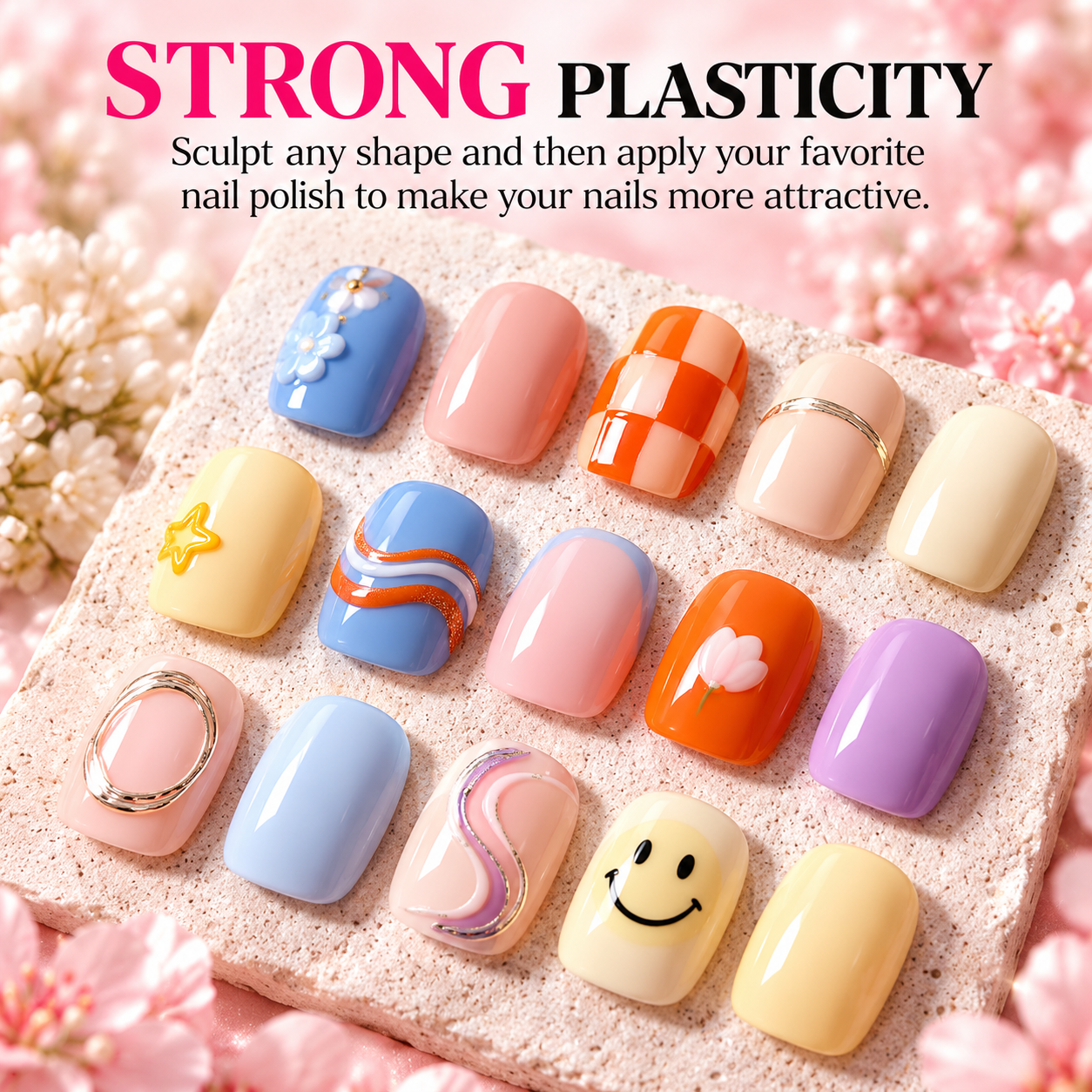 Creative builder gel nail art