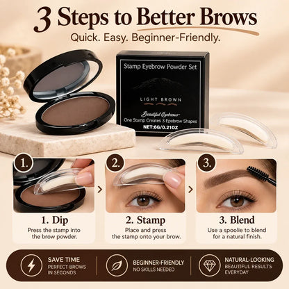 JEREMYTIS™Waterproof Eyebrow Stamp Kit ✨